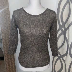 Crew neck fleece sweater